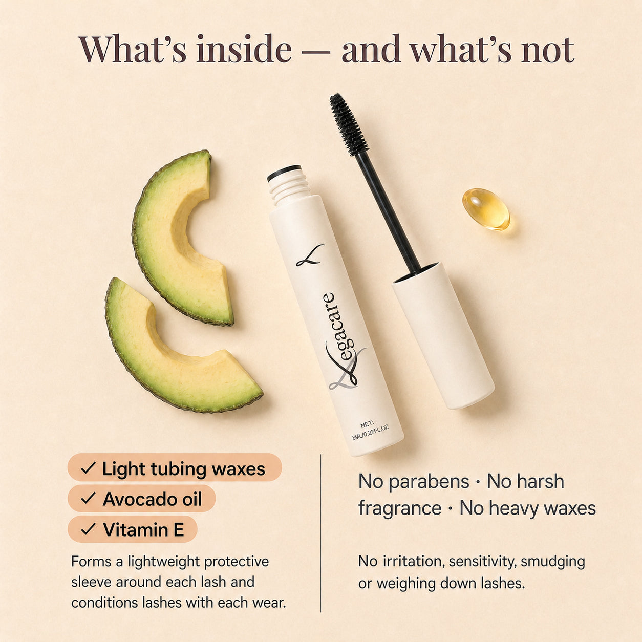 Legacare Tubing Mascara